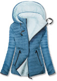 Oboustranná přechodná bunda světle modrá/baby blue