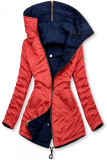 Modro-červená oboustranná parka